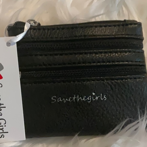 Save the Girls Black Zippered Pouch - Picture 4 of 4